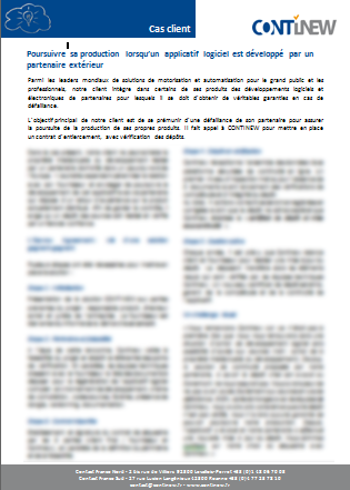 Fiche produit : Continew Software